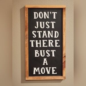 Original Wood Wall Art - Music Dance Lyrics